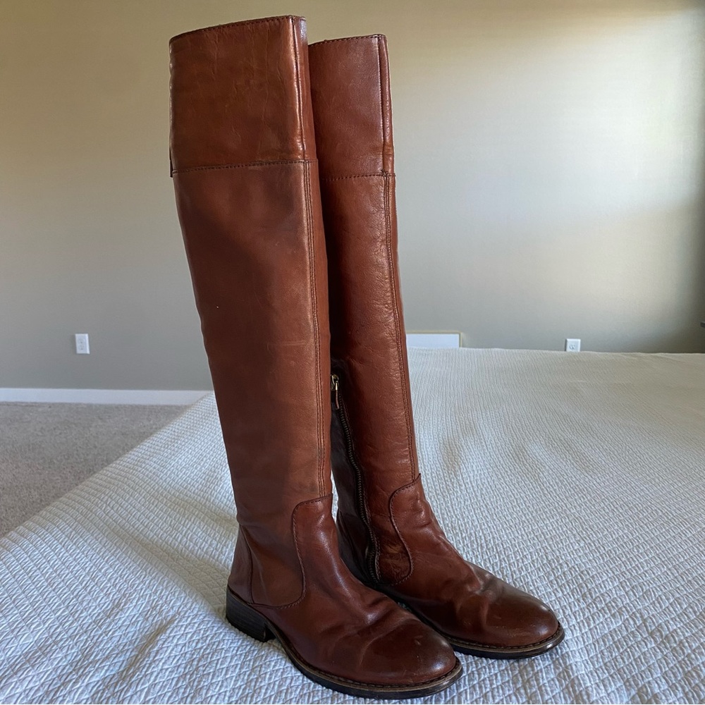 Vince Camuto OTK leather boots